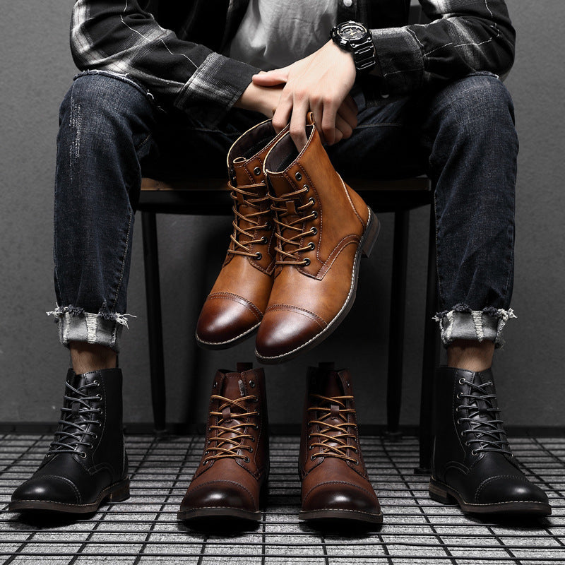 Pierre | Bottines en cuir véritable